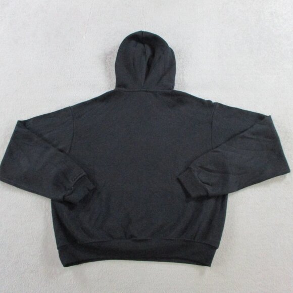 SKIMS Cotton Fleece Classic Pullover Hoodie Womens Large Onyx Black Relaxed NWT - Picture 3 of 9